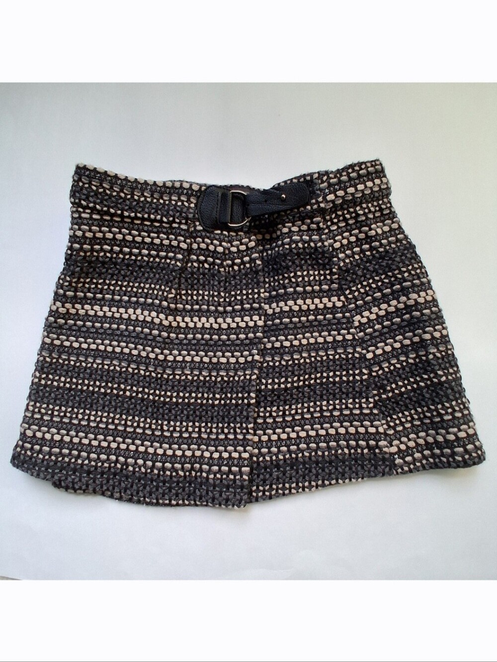 Zara Girls Wrap Skirt Adjustable Waist Buckle Black Size 4 Fall